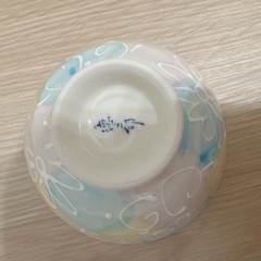 未使用品　お茶碗2つセット　茶碗　レディース　花柄　ゆめ工房　徳三郎の画像