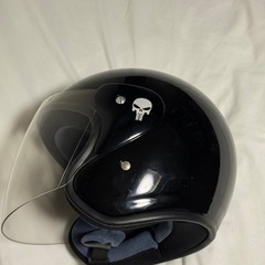 バイク ヘルメット ジェットヘルメット 黒の画像
