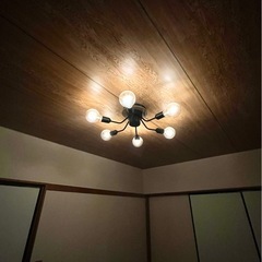 インダストリアル風 LED照明 電球色 調光の画像