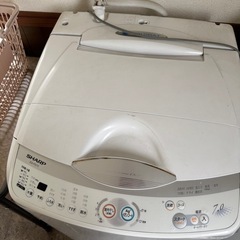 SHARP 7kg 洗濯機 ホワイトの画像