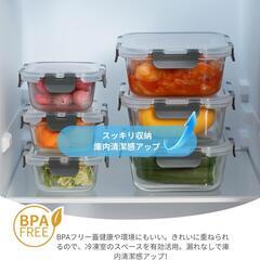 耐熱ガラス 密閉 保存容器 パック＆レンジ 食洗機対応 6個の画像