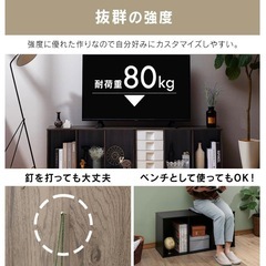 カラーボックス3段(ホワイト)の画像