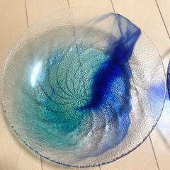 ブルーお皿2枚セットの画像