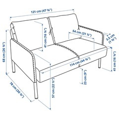 ほぼ新品　早めに取りに来て欲しいです IKEA ソファ　ブルー　青の画像