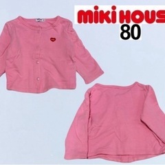 秋冬　サイズ80 90  4点　ジャンパースカート　ミキハウス　サムシング　長袖　スカート　ワンピース　服の画像