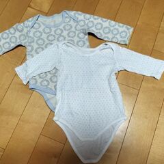 ベビーキッズ長袖ロンパース肌着　90 95の画像