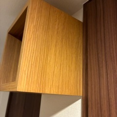 無印良品　壁に付けられる家具箱オーク材突板　１マス　１９ｃｍの画像