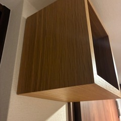 無印良品　壁に付けられる家具箱オーク材突板　１マス　１９ｃｍの画像
