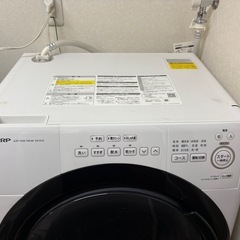SHARP ドラム式洗濯機　ES-S7Gの画像