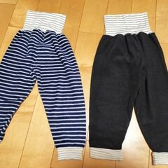 キッズ腹巻きつきパジャマズボン2本セット　110サイズの画像