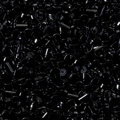 【未使用級】ANTEPRIMA アンテプリマ グリッター ワイヤーバッグ エナメルブラックの画像
