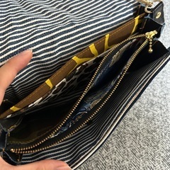 【新品・未使用】デニムハンドメイド　ショルダーバッグの画像