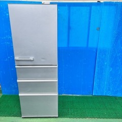 608 アクア　大型冷蔵庫　右開き　355L 家庭用　安心安全の　6ヶ月保証付の画像