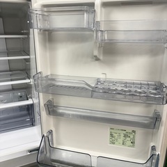 608 アクア　大型冷蔵庫　右開き　355L 家庭用　安心安全の　6ヶ月保証付の画像
