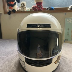 未使用フルフェイスヘルメット　白の画像