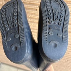 キッズ　長靴　ネイビー　18cmの画像