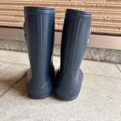 キッズ　長靴　ネイビー　18cmの画像
