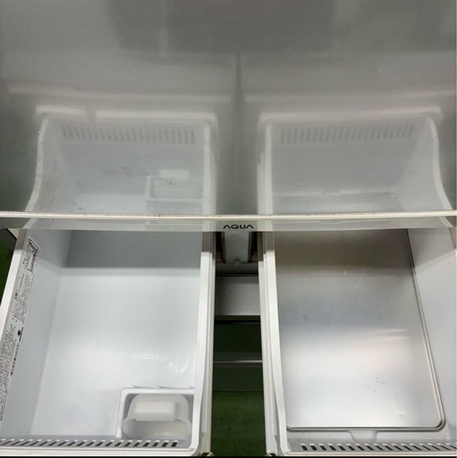 633 アクア　大型冷蔵庫　自動製氷付　家庭用　5ドア　400L 保証込み