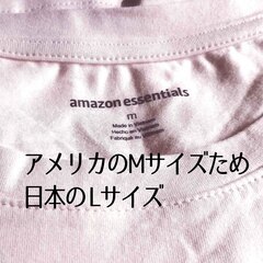 【半額以下‼】新品 Lサイズ Amazon Tシャツ 2枚セット レディース 無地 クルーネック ピンク グレーの画像