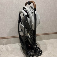 Joie ベビーカー スマバギ メッシュ グレーフランネル レザーハンドルの画像