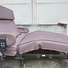 収納式電動リクライニングベッド　簡易介護ベッド　簡易介護用ベッド　アテックス  の画像