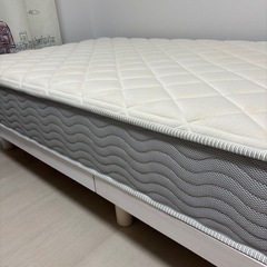 【シングルベッド】脚付きヘッドレスすのこベッドセットの画像