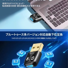 Bluetooth 6.0 USB アダプタ USB-A コネクタ搭載 低遅延の画像