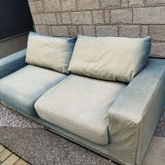 【お届けも可能です】元値20万円／journal standard Furniture | FRANKLIN SOFA DENIM フランクリンソファ デニムの画像