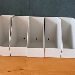 ⭐︎お譲りする方が決まりました【無印】ファイルボックス15cm幅5個セットの画像
