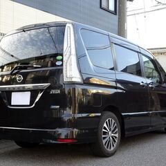 即乗りＯＫ 27年式 セレナハイブリッド 後期 エマージェンシーブレーキ ナビ フルセグTV Bluetooth フリップダウンモニター アラウンドビューモニター 両側パワスラ インテリキー クルコン LEDライト ETCの画像