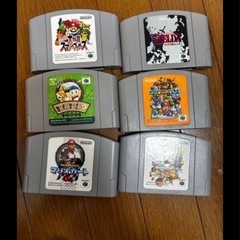 ゲーム64 カセット6個付きの画像