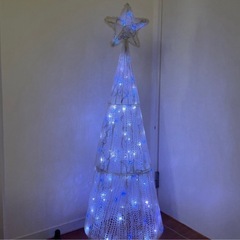 クリスマス　LED イルミネーション ブルー　ホワイト　の画像