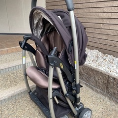 Aprica アップリカ ベビーカー カルーンプラス ブラウン系　の画像