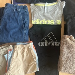 adidas、ZARA、コムサ、ユニクロ等を含む150センチ服の画像