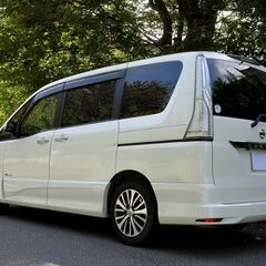即乗りＯＫ 車検9年2月24日 セレナハイブリッド 後期 エマージェンシーブレーキ ナビ フルセグTV Bluetooth フリップダウンモニター バックモニター 両側パワスラ インテリキー クルコン LEDライト ETCの画像