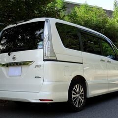 即乗りＯＫ 車検9年2月24日 セレナハイブリッド 後期 エマージェンシーブレーキ ナビ フルセグTV Bluetooth フリップダウンモニター バックモニター 両側パワスラ インテリキー クルコン LEDライト ETCの画像