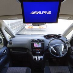 即乗りＯＫ 車検9年2月24日 セレナハイブリッド 後期 エマージェンシーブレーキ ナビ フルセグTV Bluetooth フリップダウンモニター バックモニター 両側パワスラ インテリキー クルコン LEDライト ETCの画像