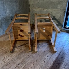 2脚セットIKEA イケア　木製ダイニングチェア　☆イス　椅子の画像