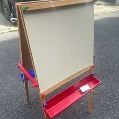 imaginarium  デラックス 木製 2in1 アートイーゼルの画像