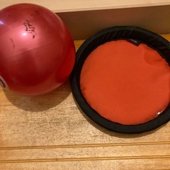 ボールとドッヂビーの画像