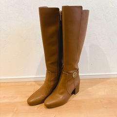 ✨美品✨MICHAEL KORSロングブーツ　ヒール　ブラウン　7M 24cmの画像