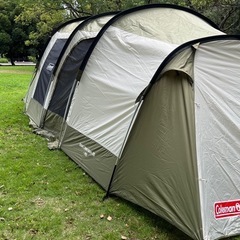 Coleman テント トンネル2ルームハウスLDX オリーブ インナーマット付の画像