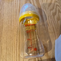 ピジョンの哺乳瓶とレックの消毒ケースの画像
