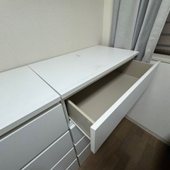 IKEA MALM チェスト（4段） ホワイトの画像