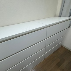 IKEA MALM チェスト（4段） ホワイトの画像