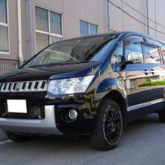 車検満タン デリカD5 Dプレミアム クリーンディーゼルターボ ナビ フルセグTV Bluetooth バックモニター 両側パワスラ パワーバックドア スマートキー シートヒーター クルコン HID ETCの画像