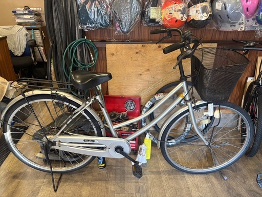 リサイクル自転車26インチ　前後新品タイヤ