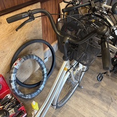 リサイクル自転車26インチ　前後新品タイヤの画像