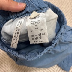 水色キッズパンツ　120の画像