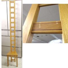 ハイバックチェア 花台 高さ180cm ラダーバック 木製椅子型フラワースタンド 札幌市の画像